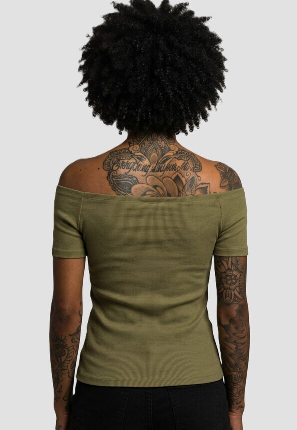 Off Shoulder Rib-1