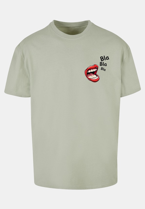 Bla Bla Bla Comic Heavy Oversized Tee-0