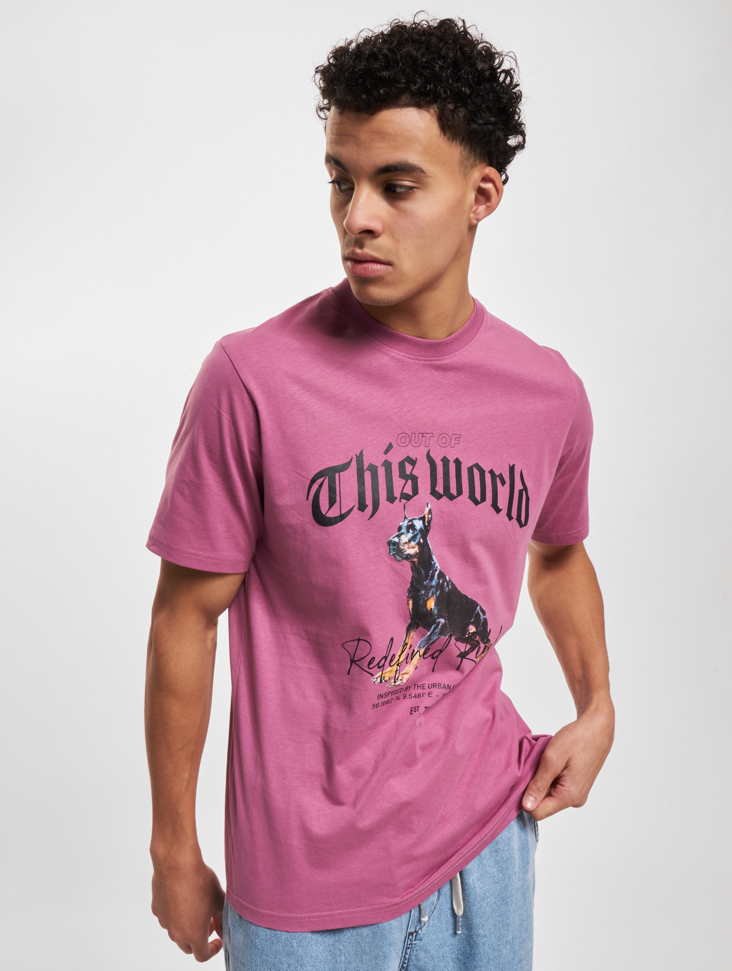 Redefined Rebel T-Shirt Mannen op kleur violet, Maat S