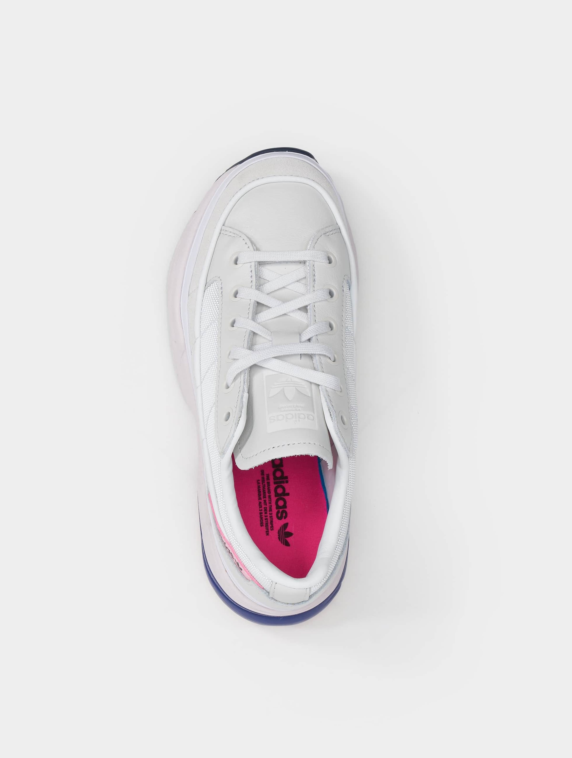 Adidas originals kiellor trainers clearance in white and purple