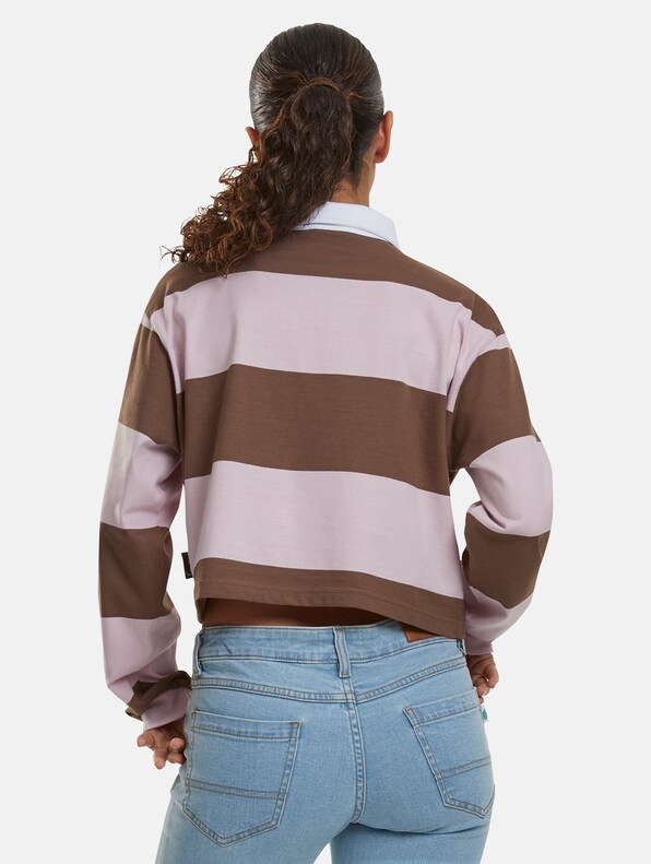 Woven Signature Crop Striped Rugby-1