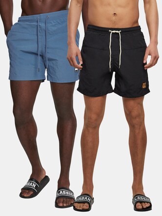 Urban Classics Block Swim Shorts 2-Pack