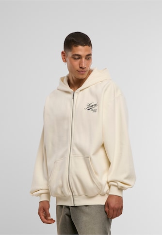 Cursive Varsity Oversized Zip Hoodie