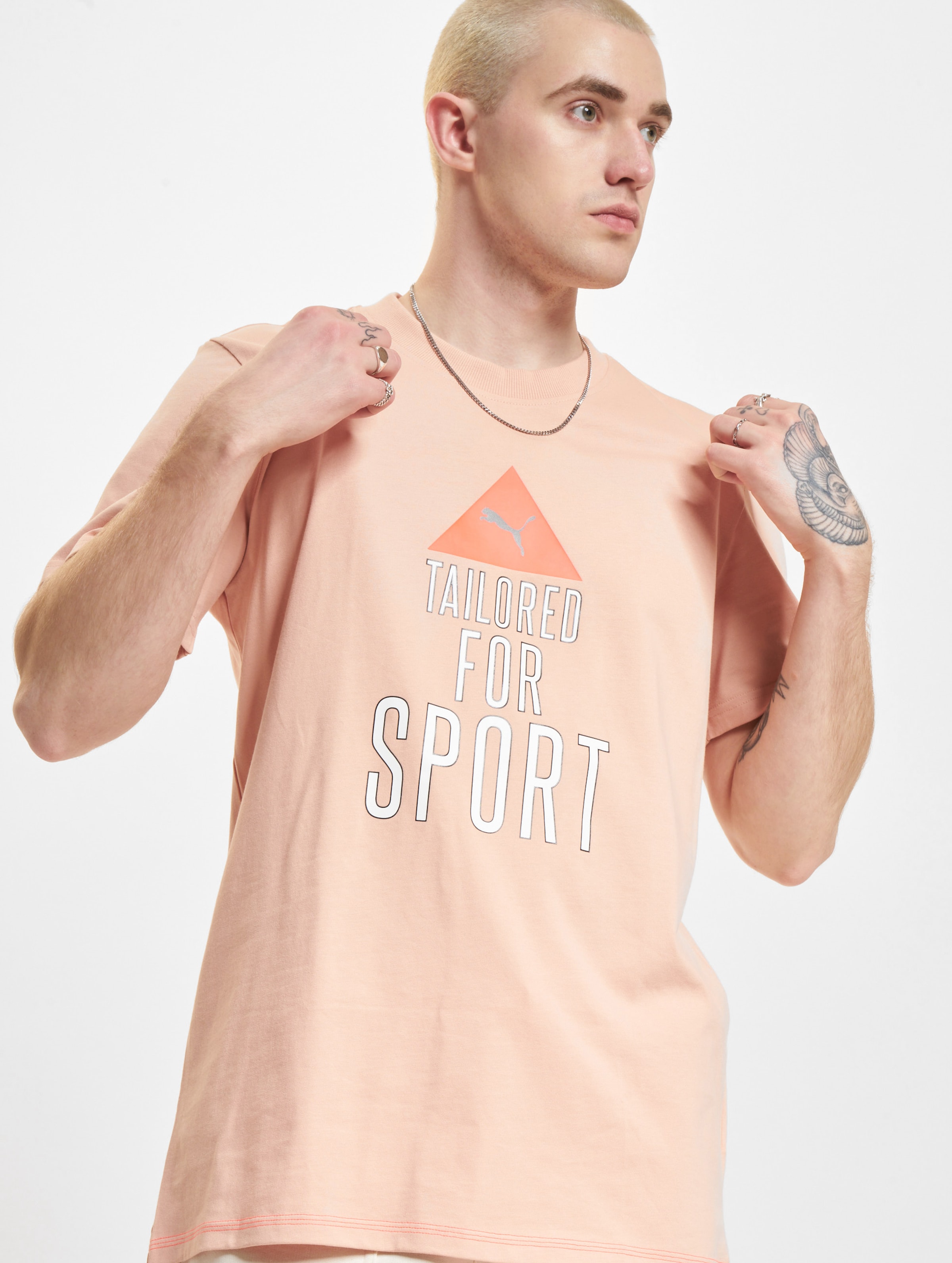 Puma TFS Industrial T-Shirt Männer,Unisex op kleur roze, Maat S
