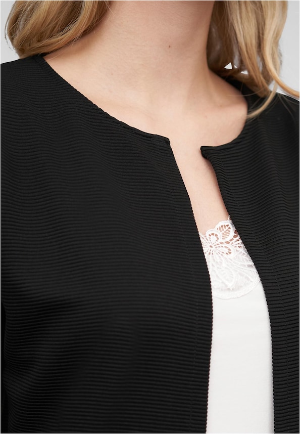 Cloud5ive Damen Strickjacke offener ribbed Cardigan-2