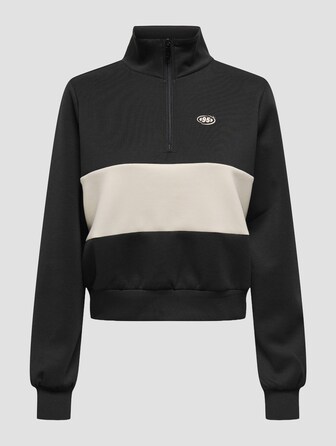 ONLALINA L/S PRINT HALF ZIP 