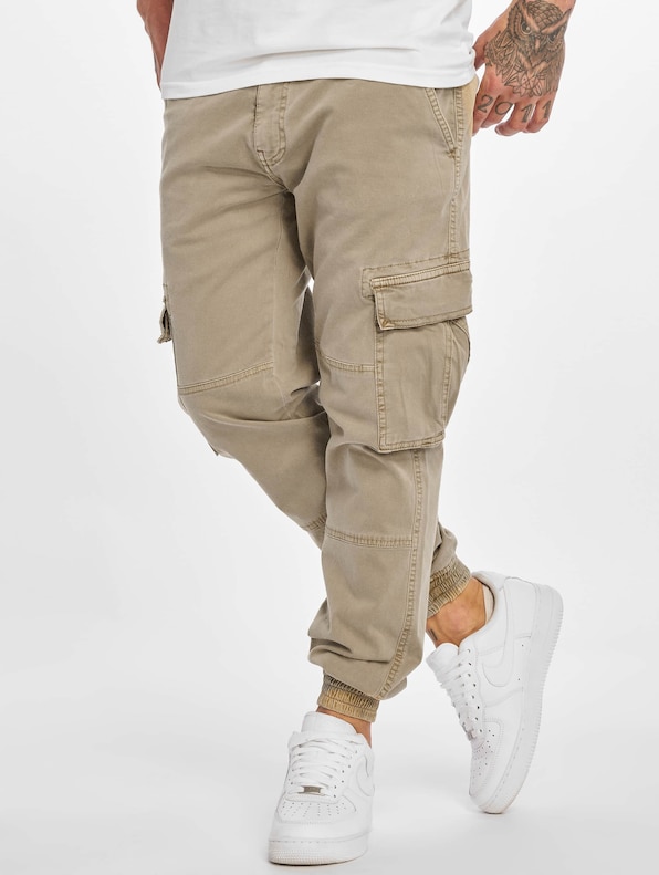 Washed Cargo Twill Jogging-0