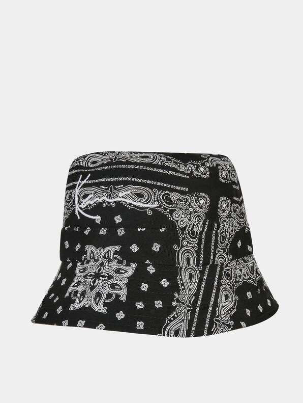 Karl Kani Ka223-026-1 Signature Paisley Reversible Bucket Hat-3