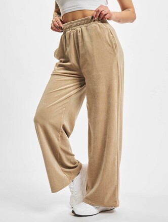 Ladies High Waist Straight Velvet Sweatpants