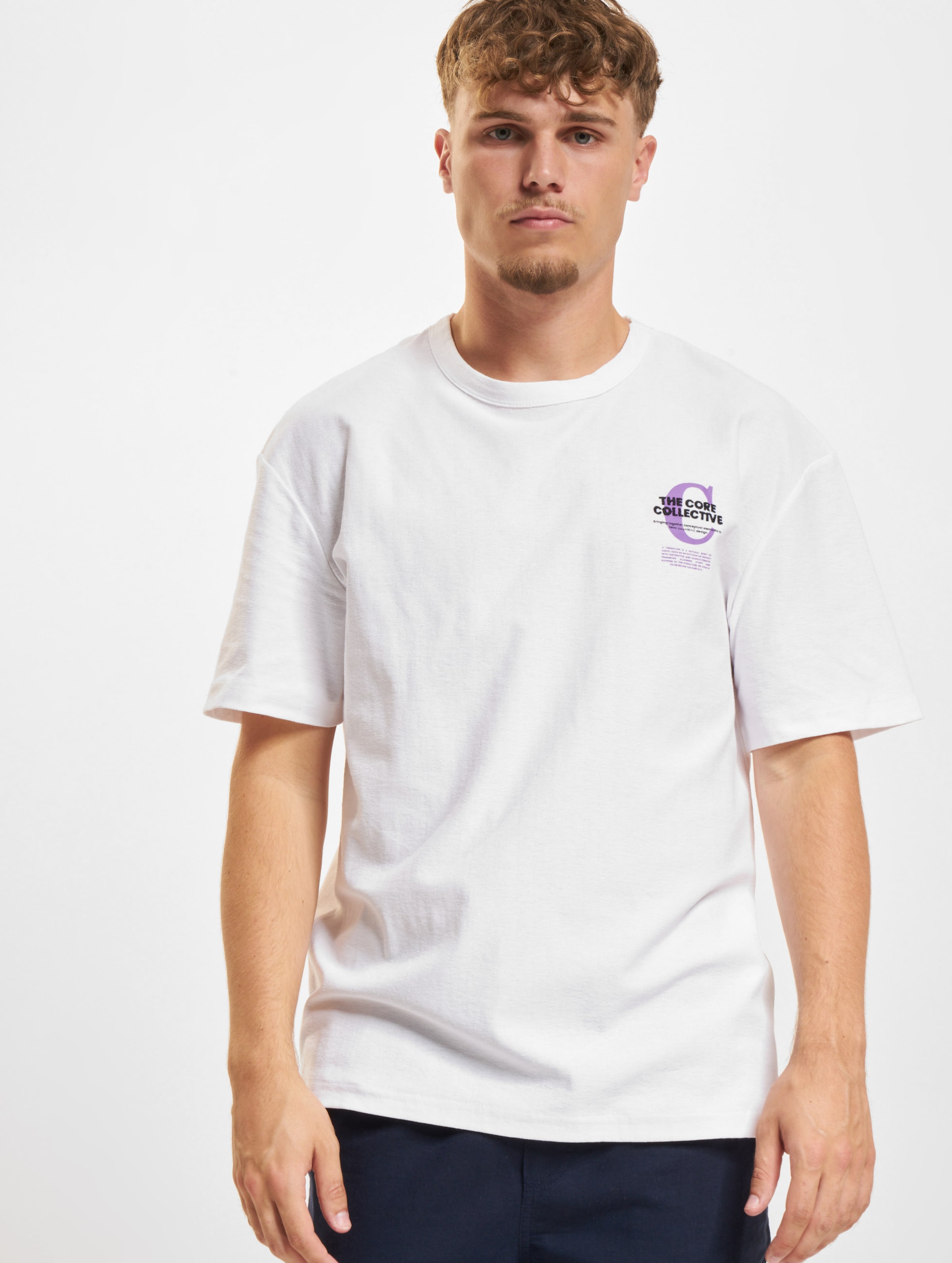 Jack & Jones Holger Crew Neck T-Shirts Männer,Unisex op kleur wit, Maat L