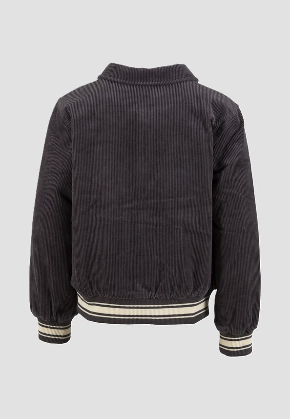 Retro Patch Corduroy College Jacket Junior-1