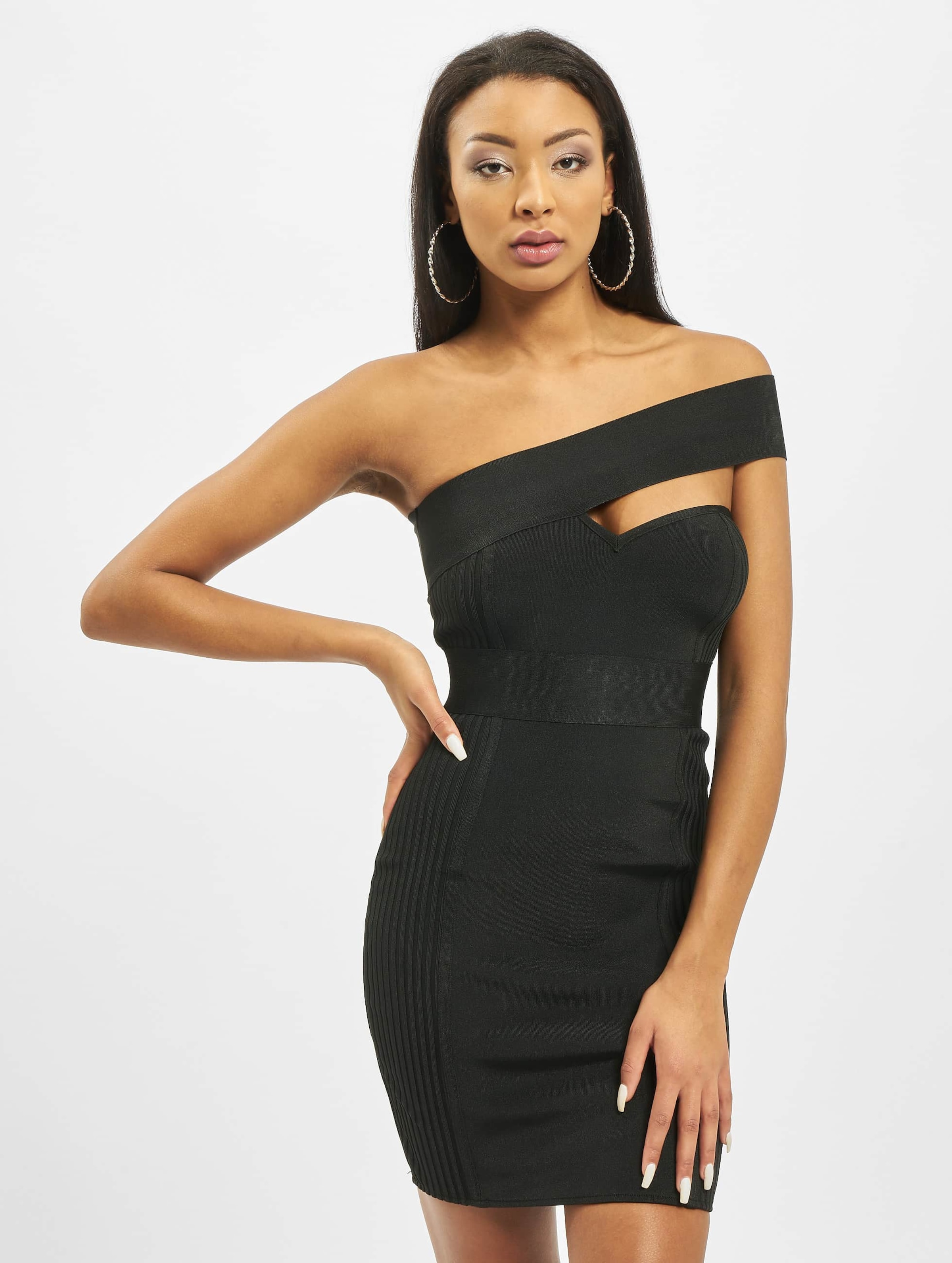 One Shoulder Bandage Ribbed DEFSHOP 32742