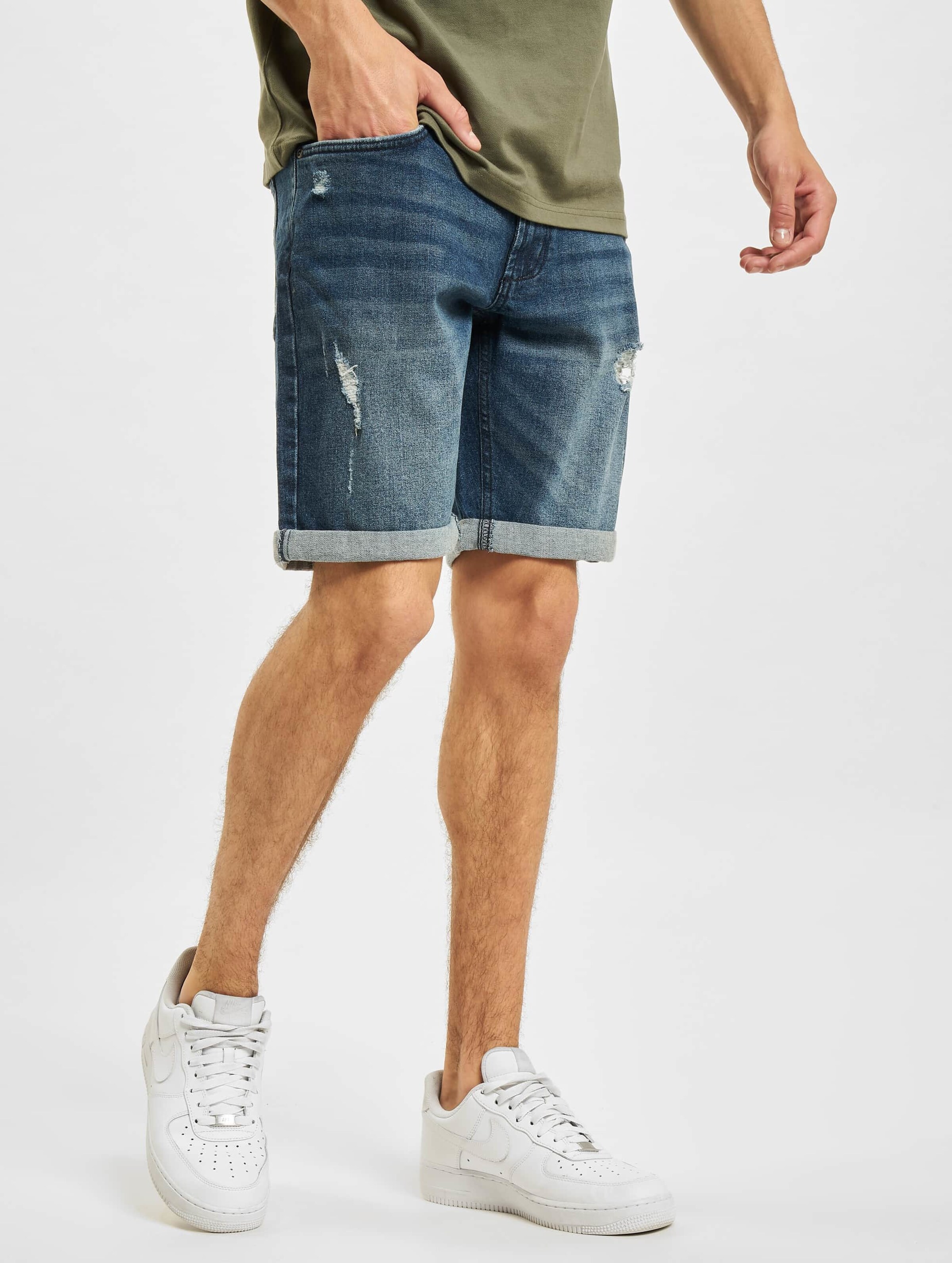 Redefined Rebel Oslo Destroy Short Mannen op kleur blauw, Maat M