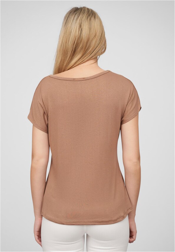 Cloud5ive Damen T-Shirt mit Herz Schmetterling Print mit Rundhals-1