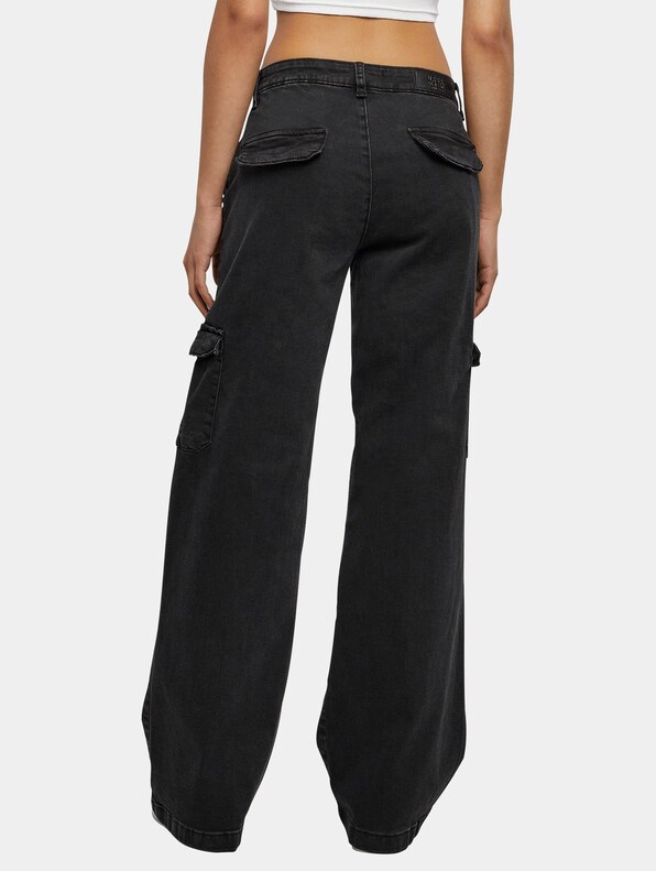 High Waist Straight Denim -1