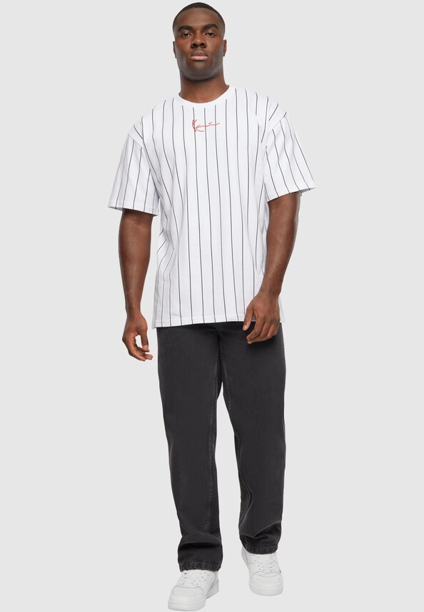 KM241-076-1 Karl Kani Small Signature Essential Tee 2-Pack pinstripe-2