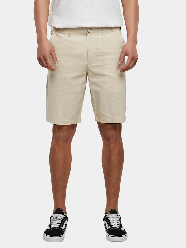 Cotton Linen Shorts-0