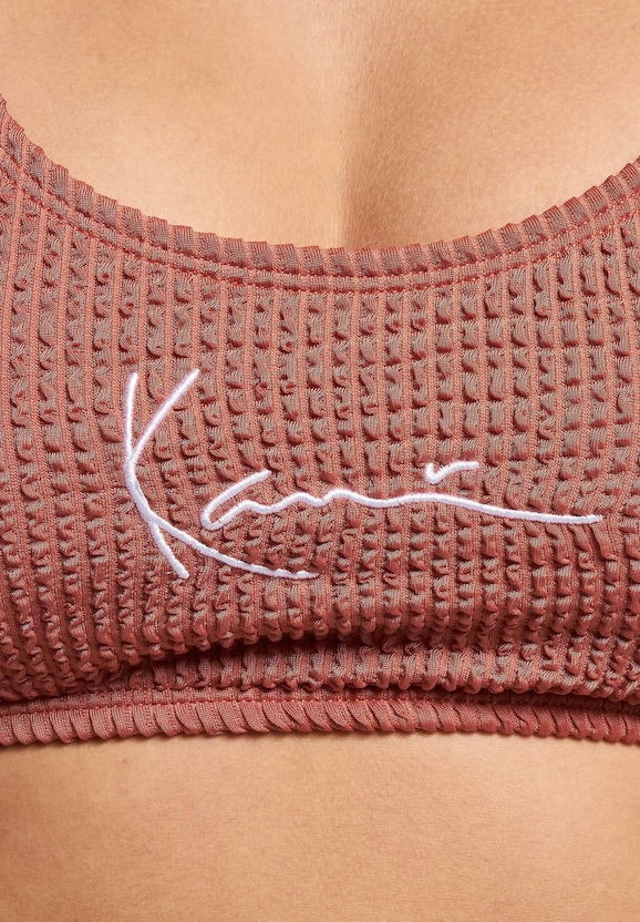 Karl Kani Small Signature Crinkle Bikini Top-2