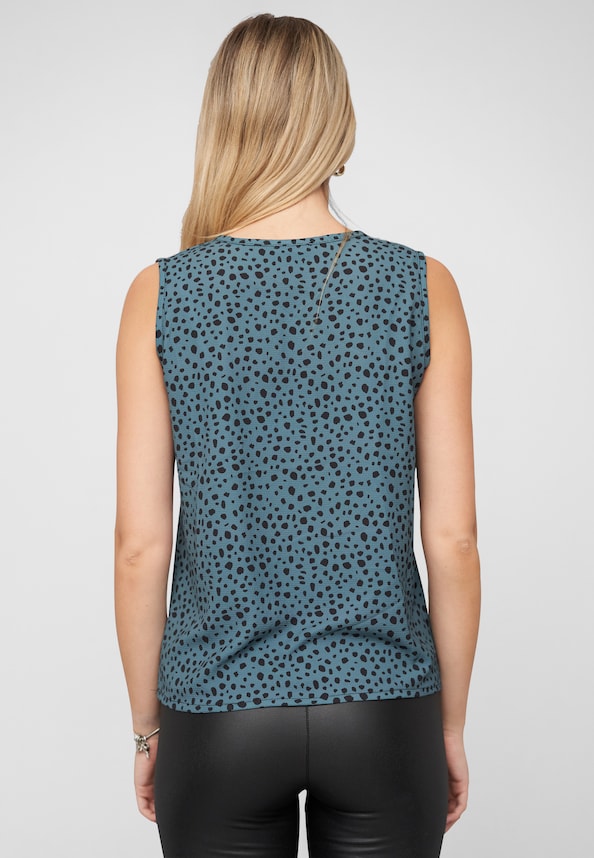 V-Neck Top with aop animal print-1