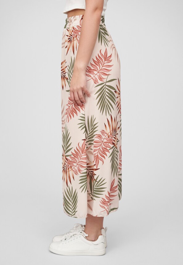 Cloud5ive Damen Longform Rock mit Allover Blätter Print-2