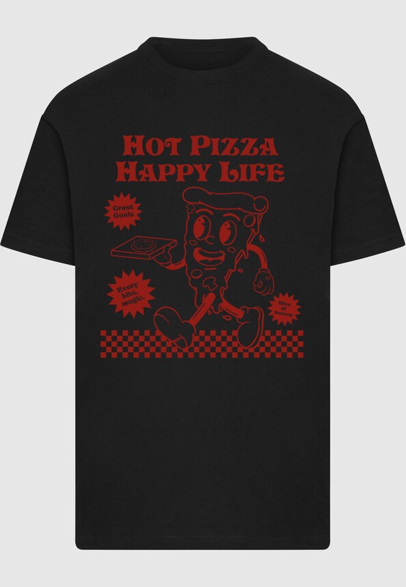 Hot Pizza Happy Life Tee-2