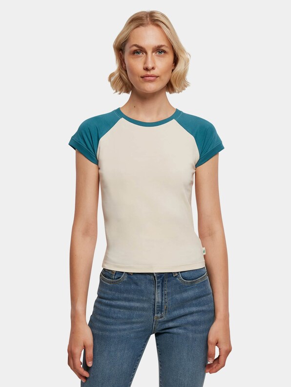 Ladies Organic Stretch Short Retro Baseball-4