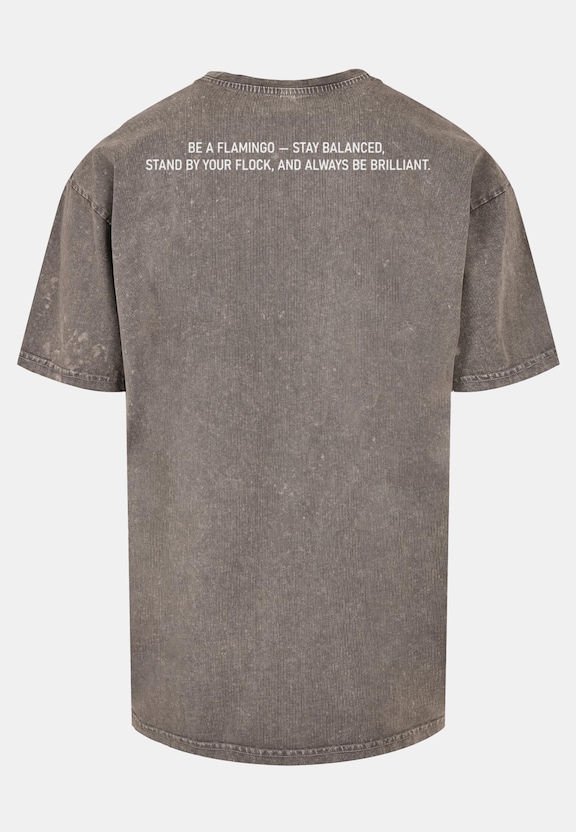 Flamingo Acid Washed Heavy Oversized Tee-5
