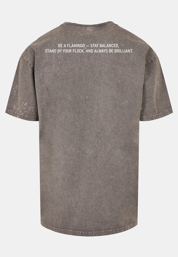 Flamingo Acid Washed Heavy Oversized Tee-5