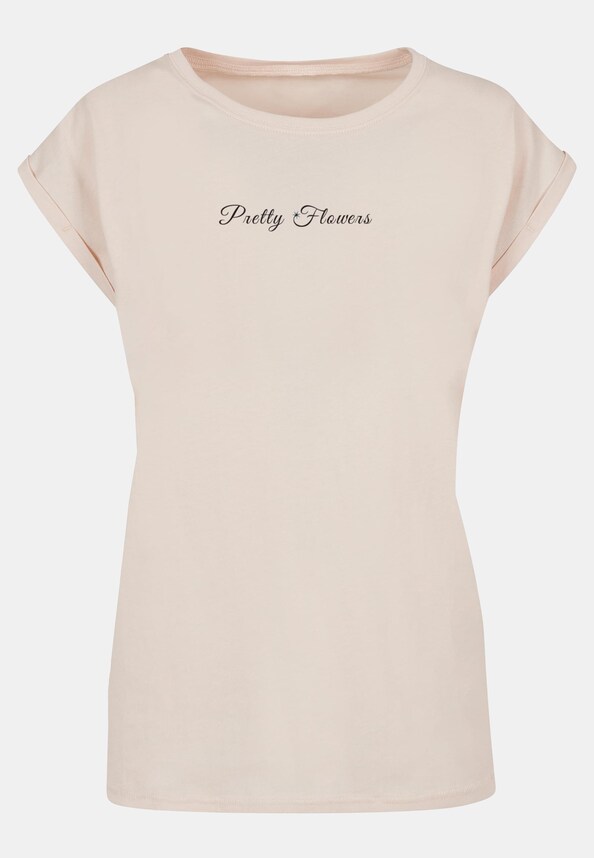 Ladies Pretty Flowers - Extended Shoulder-2