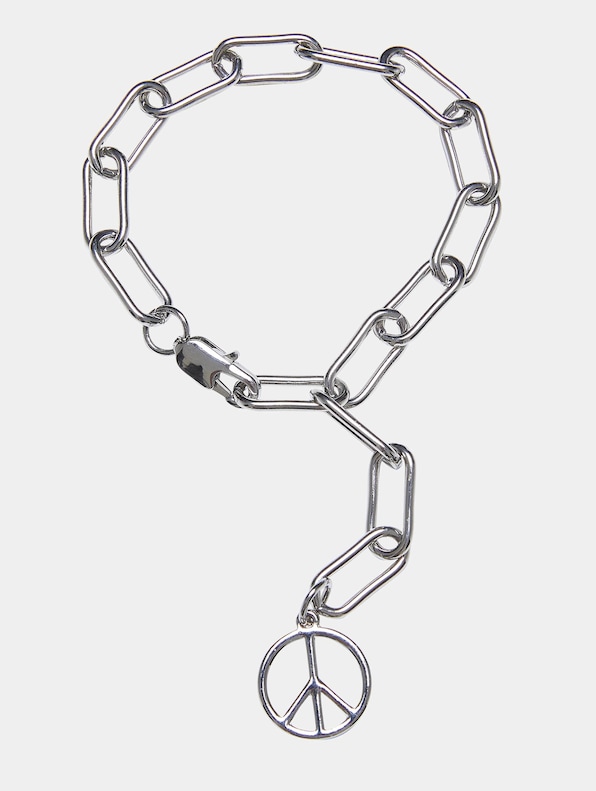 Y Chain Peace Pendant More-1