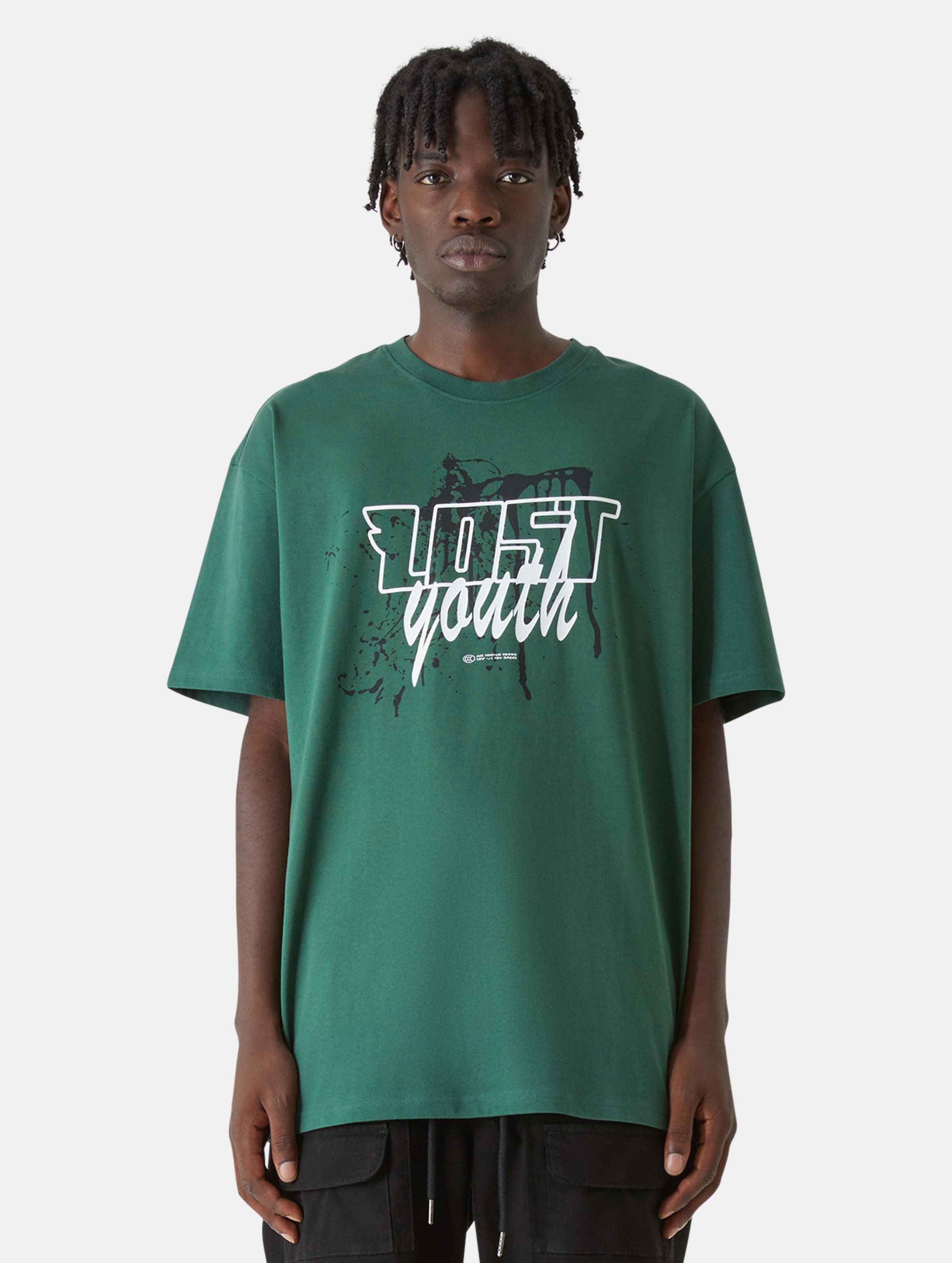 Lost Youth Splash V.1 T-Shirts Mannen op kleur groen, Maat XXL