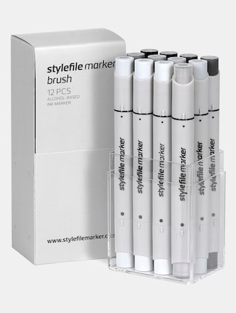 Brush 12pcs Neutral Grey