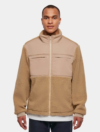 Patched Sherpa Jacket