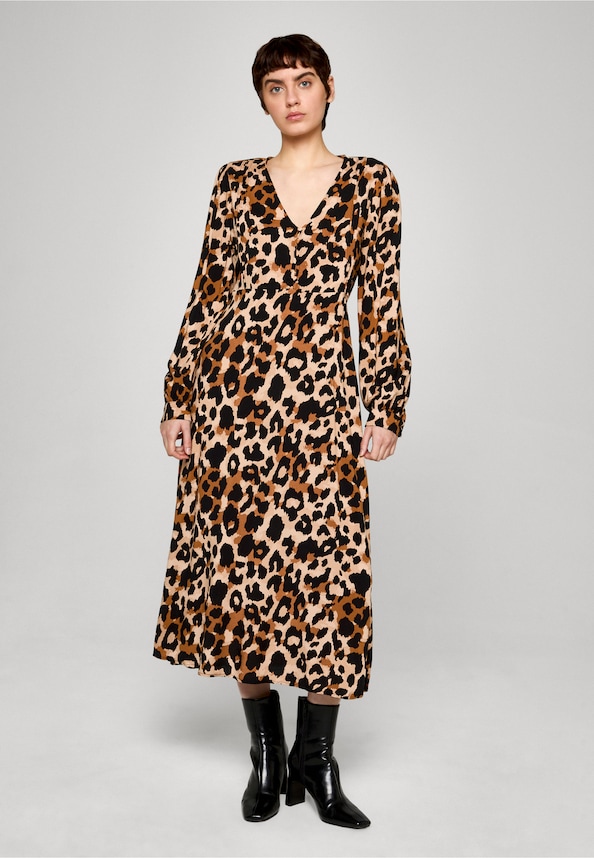 VIPAYA L/S MIDI DRESS/SU - FAV  KIA-0