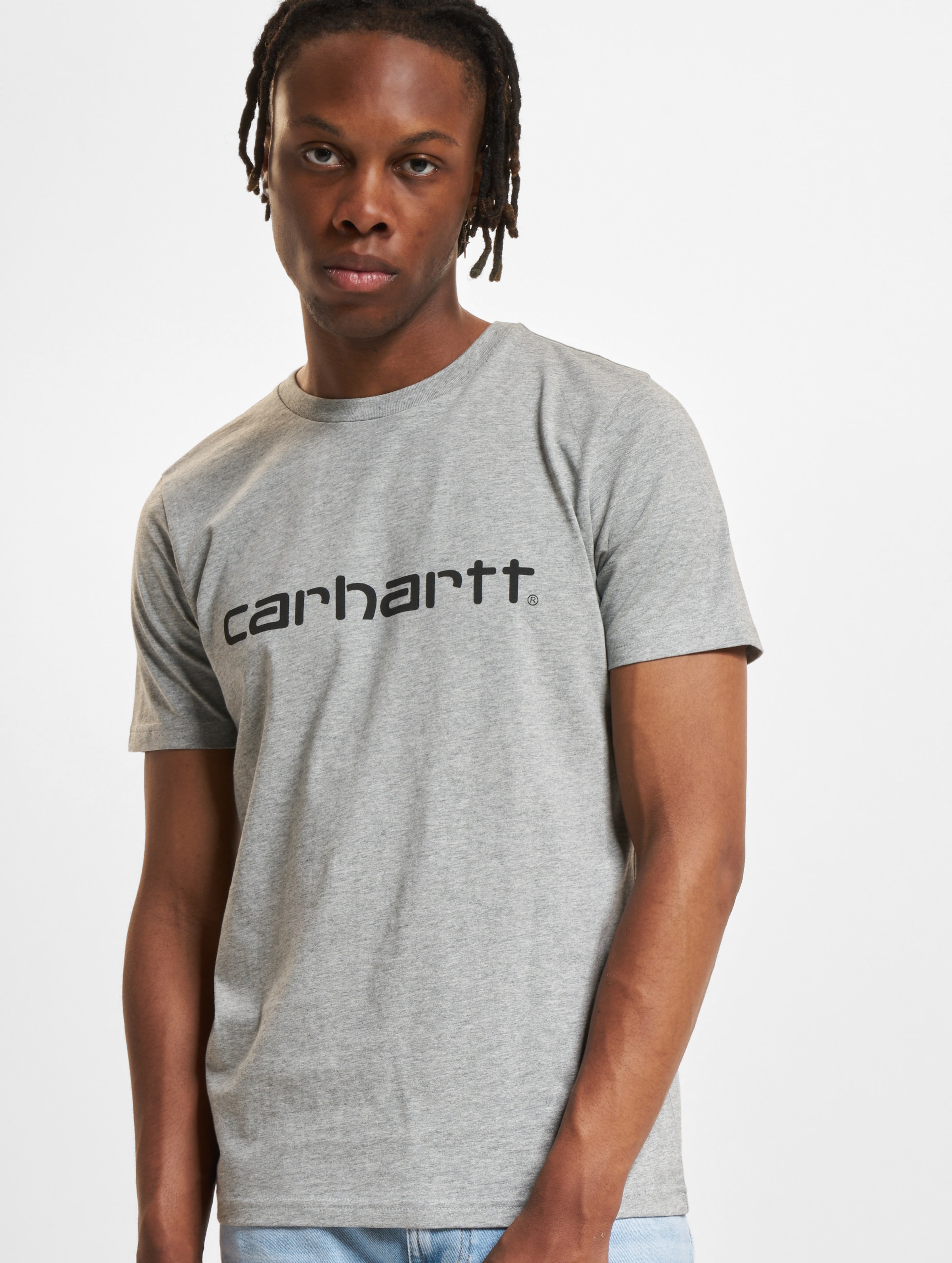 Carhartt WIP Script T-Shirt op kleur grijs, Maat XS