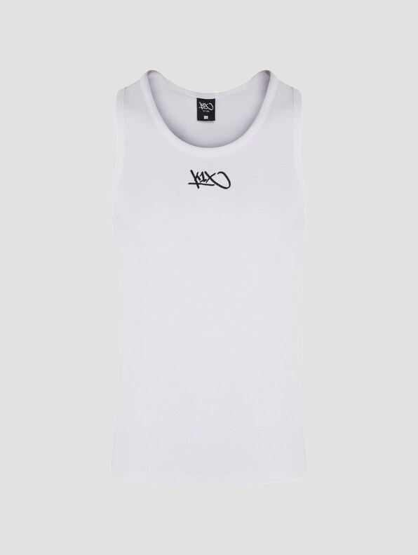 K1X Logo Tank white L Tank Tops-4