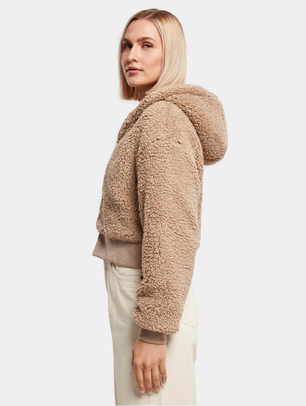 Ladies Short Oversized Sherpa -2