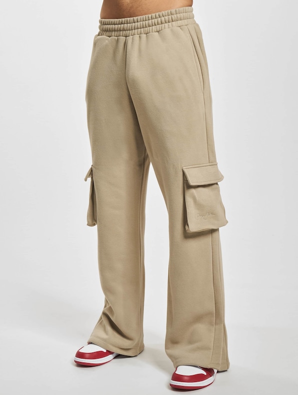 Sean John Script Logo Peached Slit Sweat Pants-2