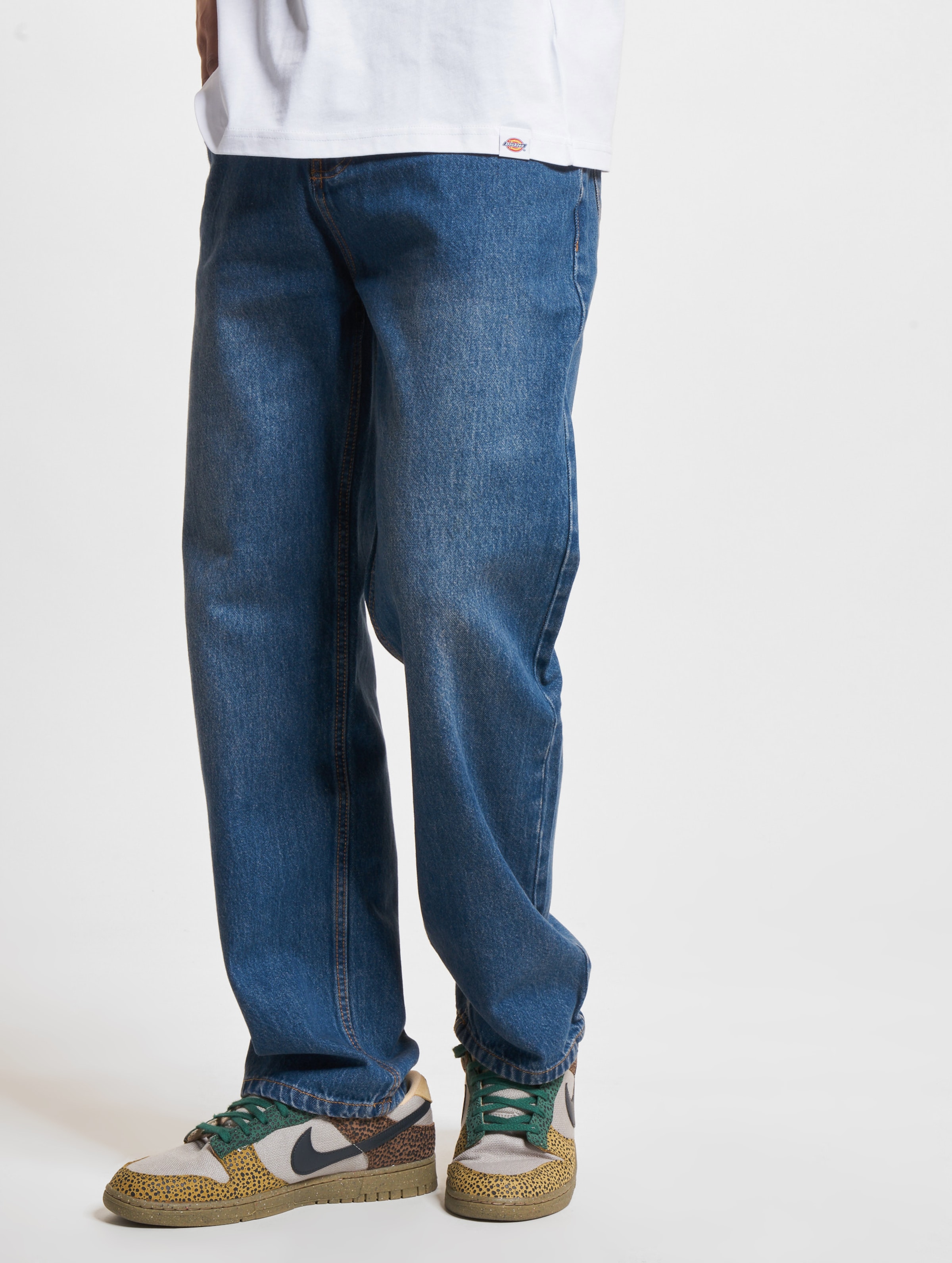Denim Project Mr. Loose Straight Fit Jeans Mannen op kleur blauw, Maat 3130