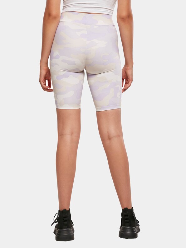 Ladies High Waist Camo Tech Cycle -1