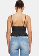 Ladies Waffle Pique Ruffle Top-1