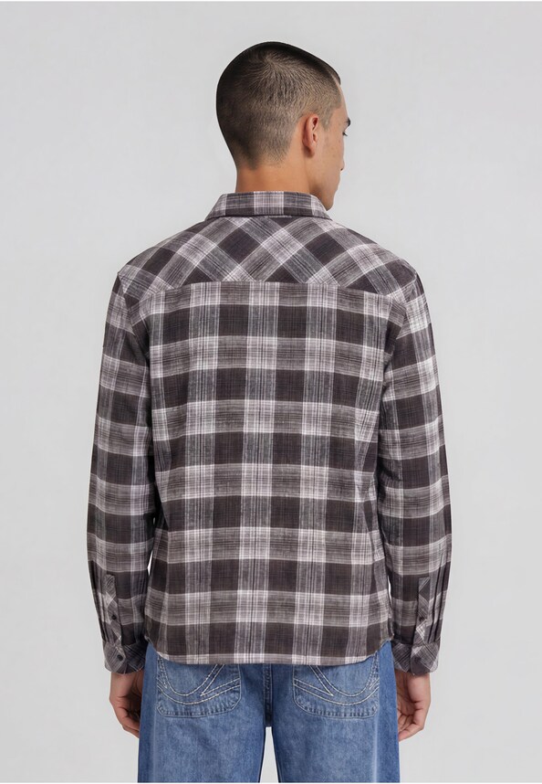 Kani Jeans Check Flannel Oversized Shirt-1