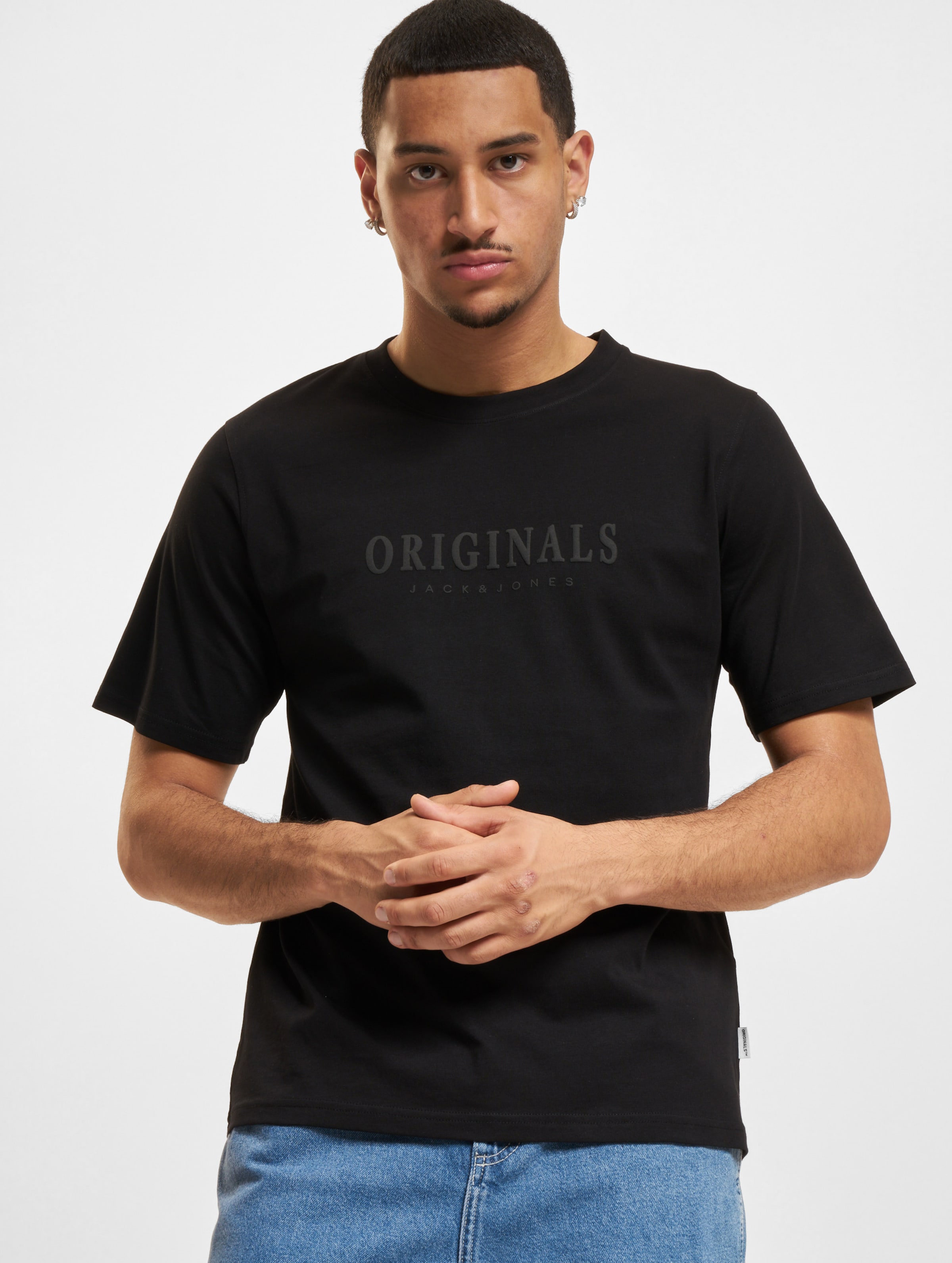 Jack & Jones Frederiksberg Crew Neck T-Shirts Männer,Unisex op kleur zwart, Maat S