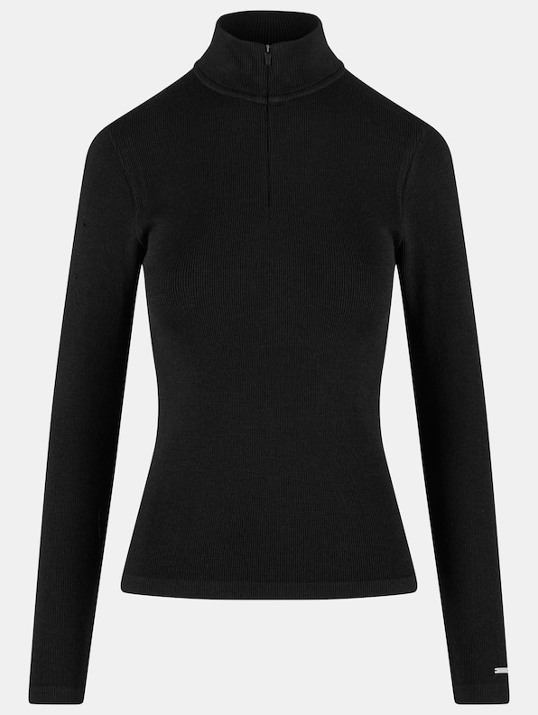 Ribbed Wool Half Zip-4