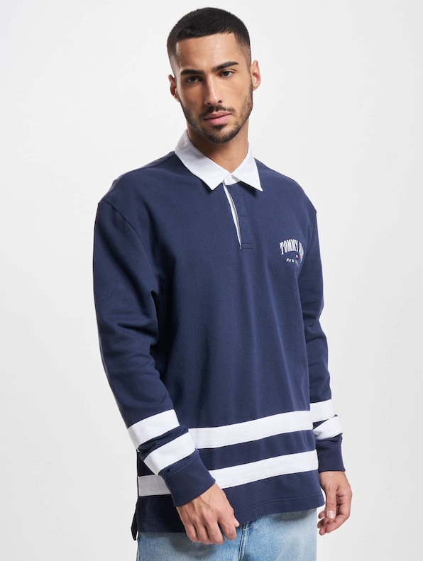 Tommy Jeans Relaxed Varsity Rugby Longsleeve Polo-2
