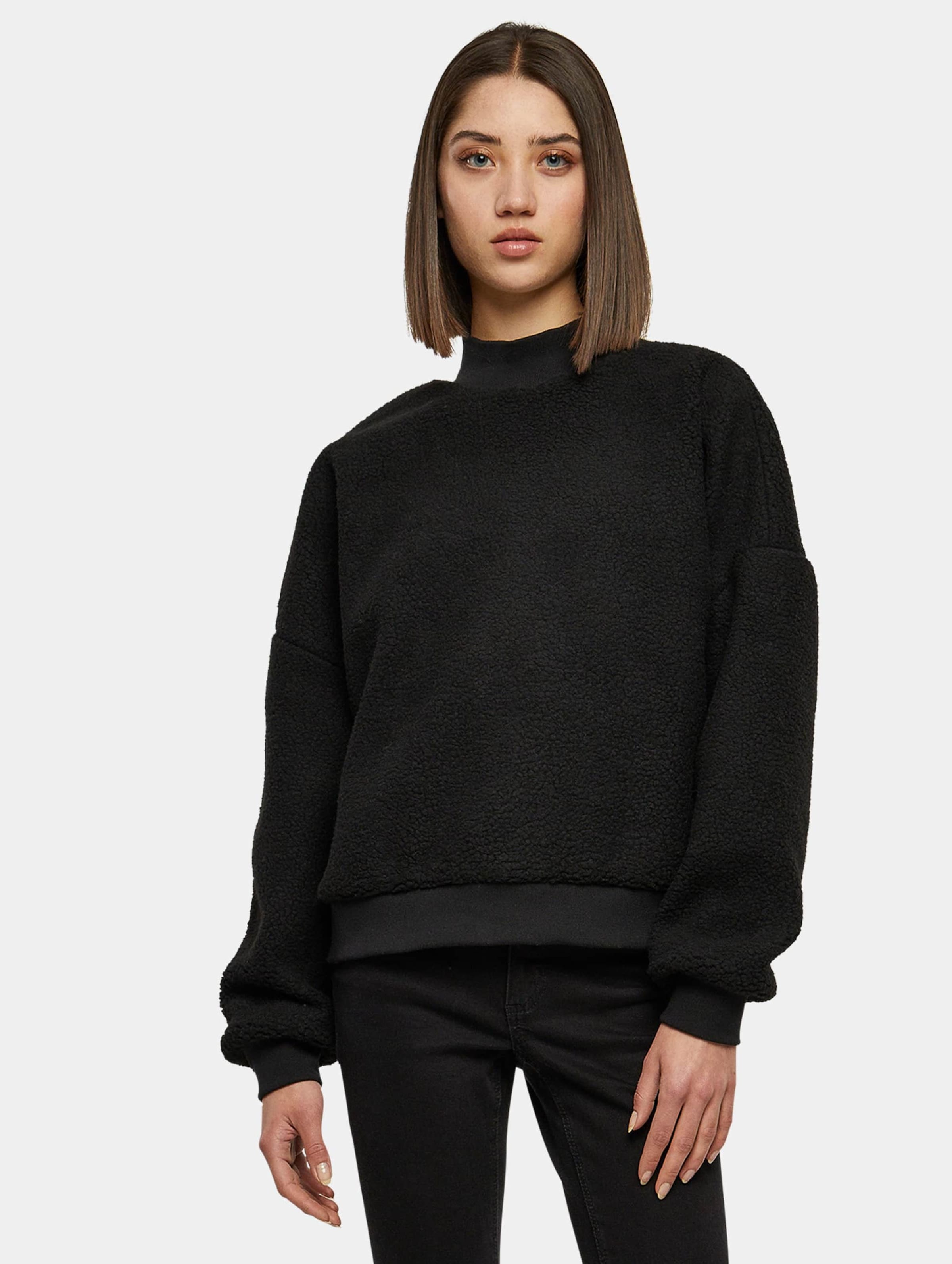 Urban Classics - Sherpa Crewneck sweater - 5XL - Zwart