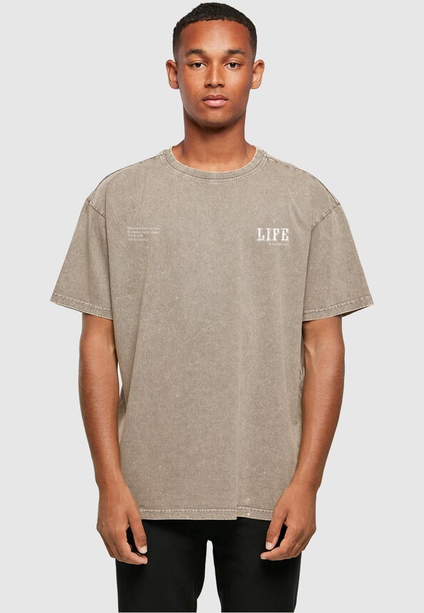 Life Acid Washed Oversized Tee-0