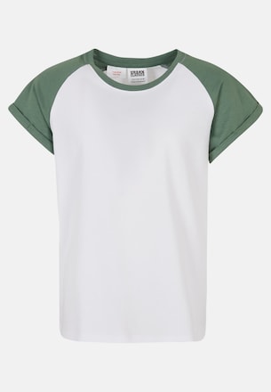 Girls Contrast Raglan Tee