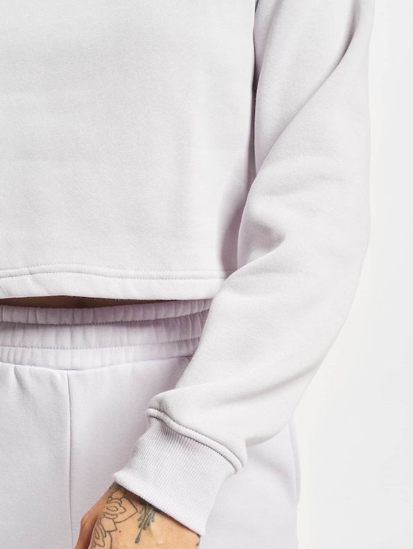 Ladies Cropped Oversized High Neck Crew-3