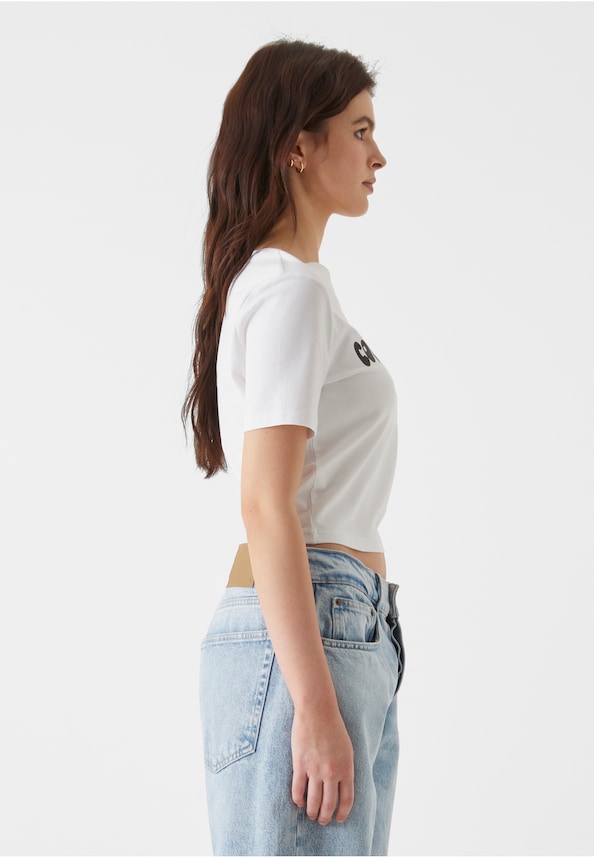 Lost Youth Ladies Cropped Tee - Cowboy Pillows-3